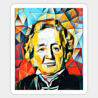 Leopold von Ranke Abstract Portrait | Leopold von Ranke Artwork 2 Magnet